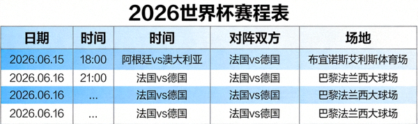2026世界杯可打印版赛程PDF文件预览图